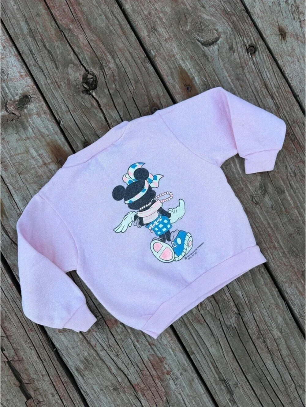 Vintage Disney Minnie Mouse Toddler Girl Crewneck Size 2T